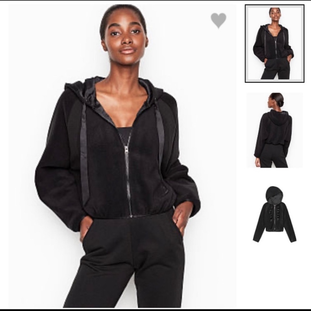 EUC Victoria’s Secret Cropped Zipped Hoodie - Picture 3 of 10